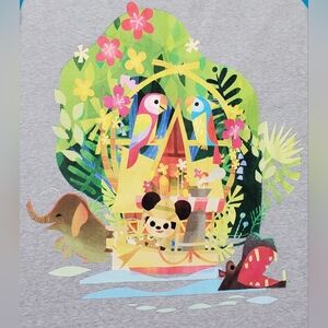 Disney x Joey Chou 2023 Adventureland Tiki Room Baseball T-Shirt- Size XXL - EUC